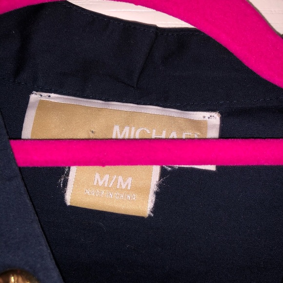 Michael Kors navy lace up tunic preppy m med - Picture 3 of 4
